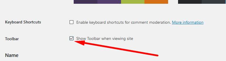 Wordpress toolbar is not showing
